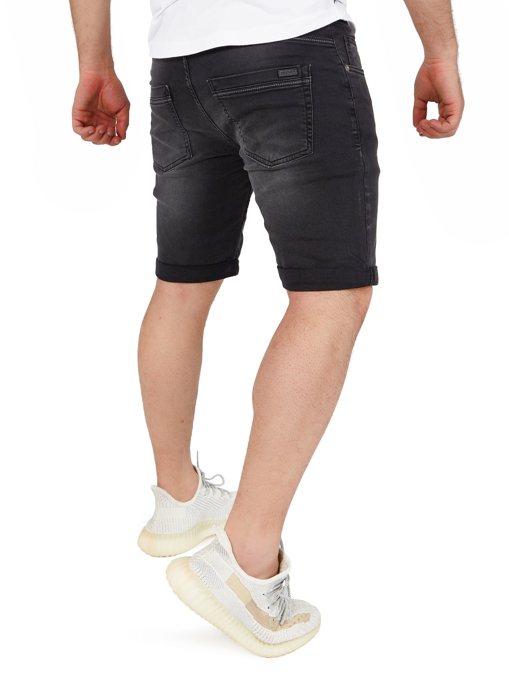 Yazubi Jeansshorts Henry lässige Sweatshorts mit Stretchanteil