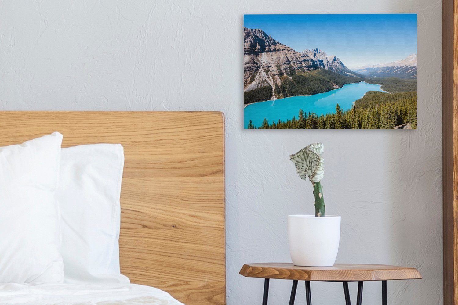 in Kanada, Banff-Nationalpark Wandbild 30x20 im Aufhängefertig, OneMillionCanvasses® Leinwandbilder, St), Wanddeko, Leinwandbild cm (1 Gewässer