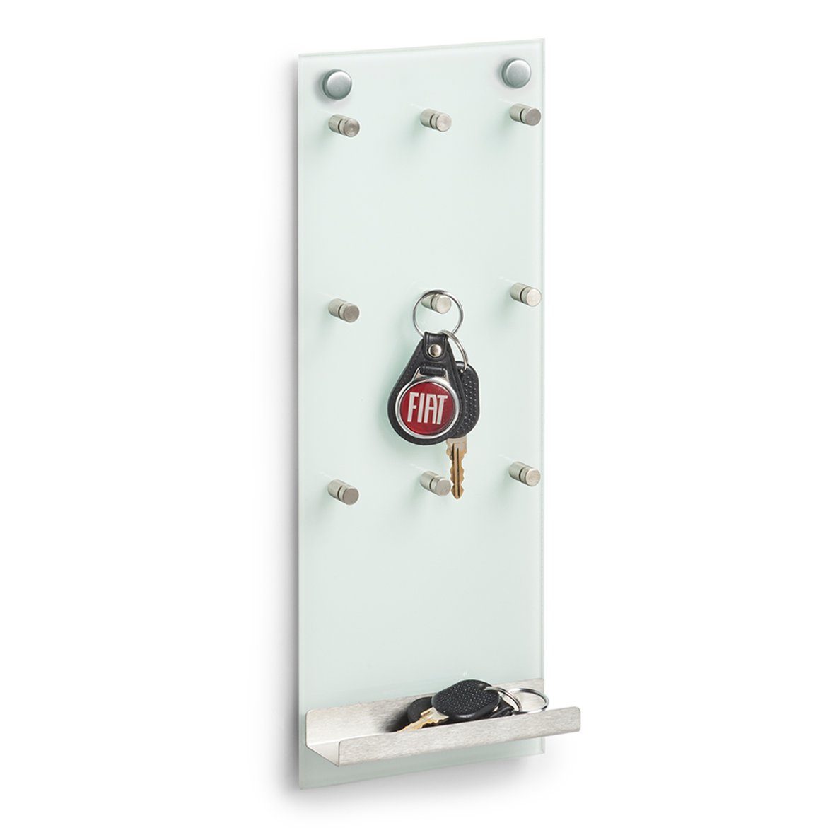 Zeller Present Schlüsselleiste Schlüsselboard, Glas/Edelstahl, silber, günstig online kaufen