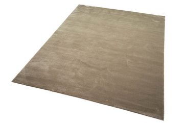 Teppich Teppich modern Kurzflor Teppich Designerteppich uni beige, Teppich-Traum, rechteckig