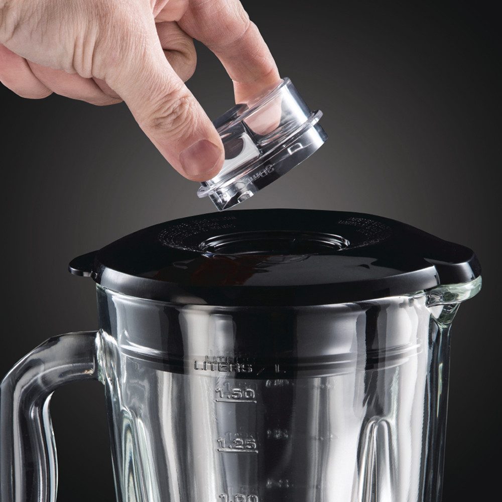 RUSSELL HOBBS Standmixer 2-in-1 Glas- 23821-56, Edelstahl, 600 W, vollautom. Standmixer mit Kochfunktion, Smoothie, 8 Programme – Bild 5 von 5