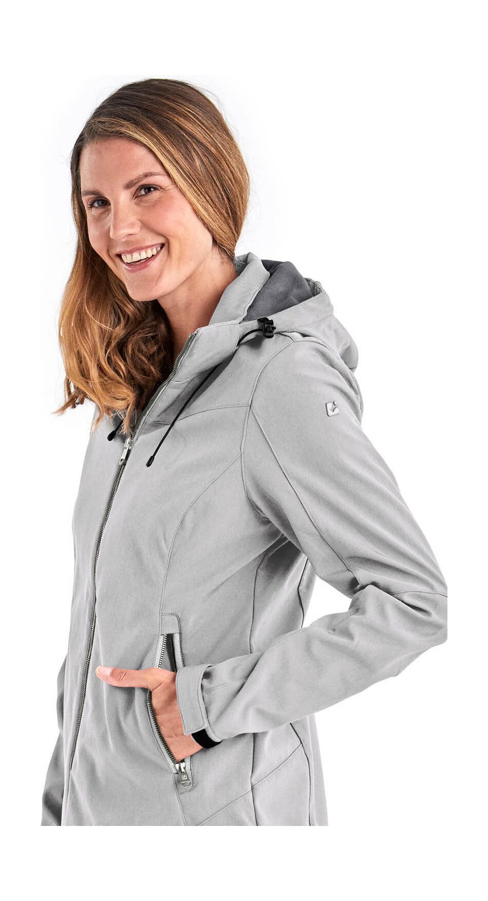 Killtec Softshelljacke Damen Softshelljacke Wasserabweisende, winddichte Softshelljacke mit abnehmbarer Kapuze