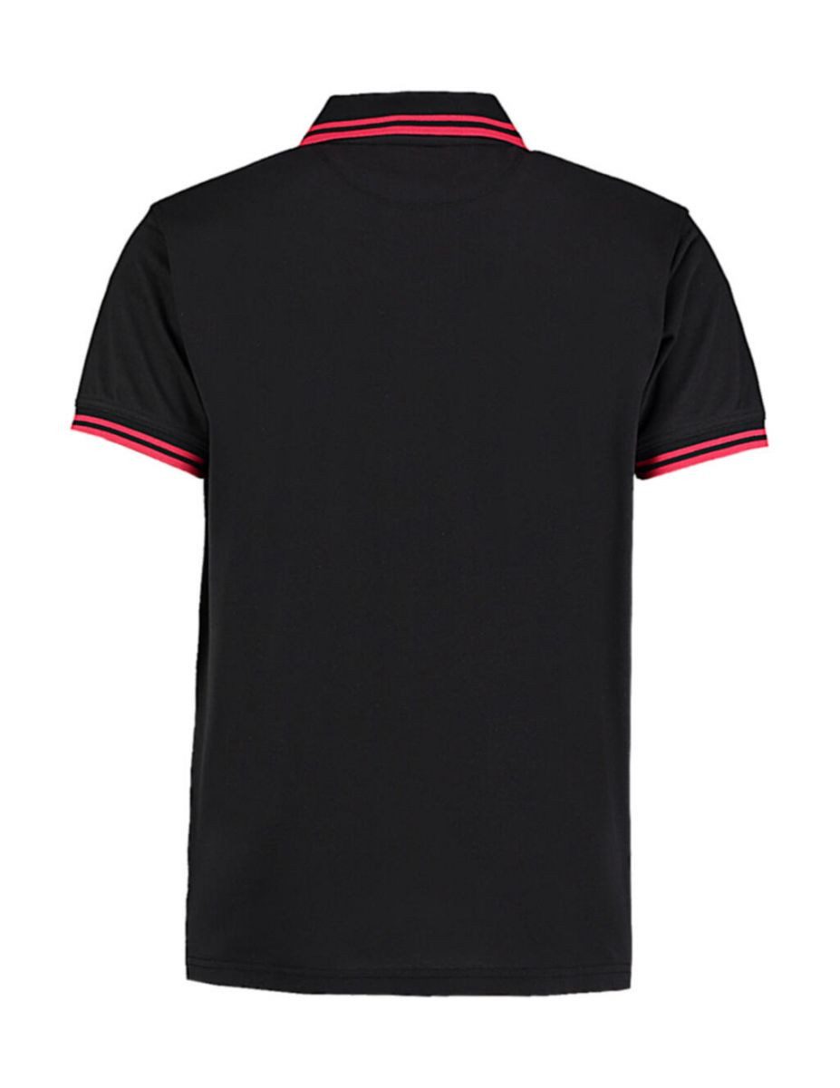Kustom Kit Poloshirt Tipped Collar Herren Polo Shirt Halbmondpasse