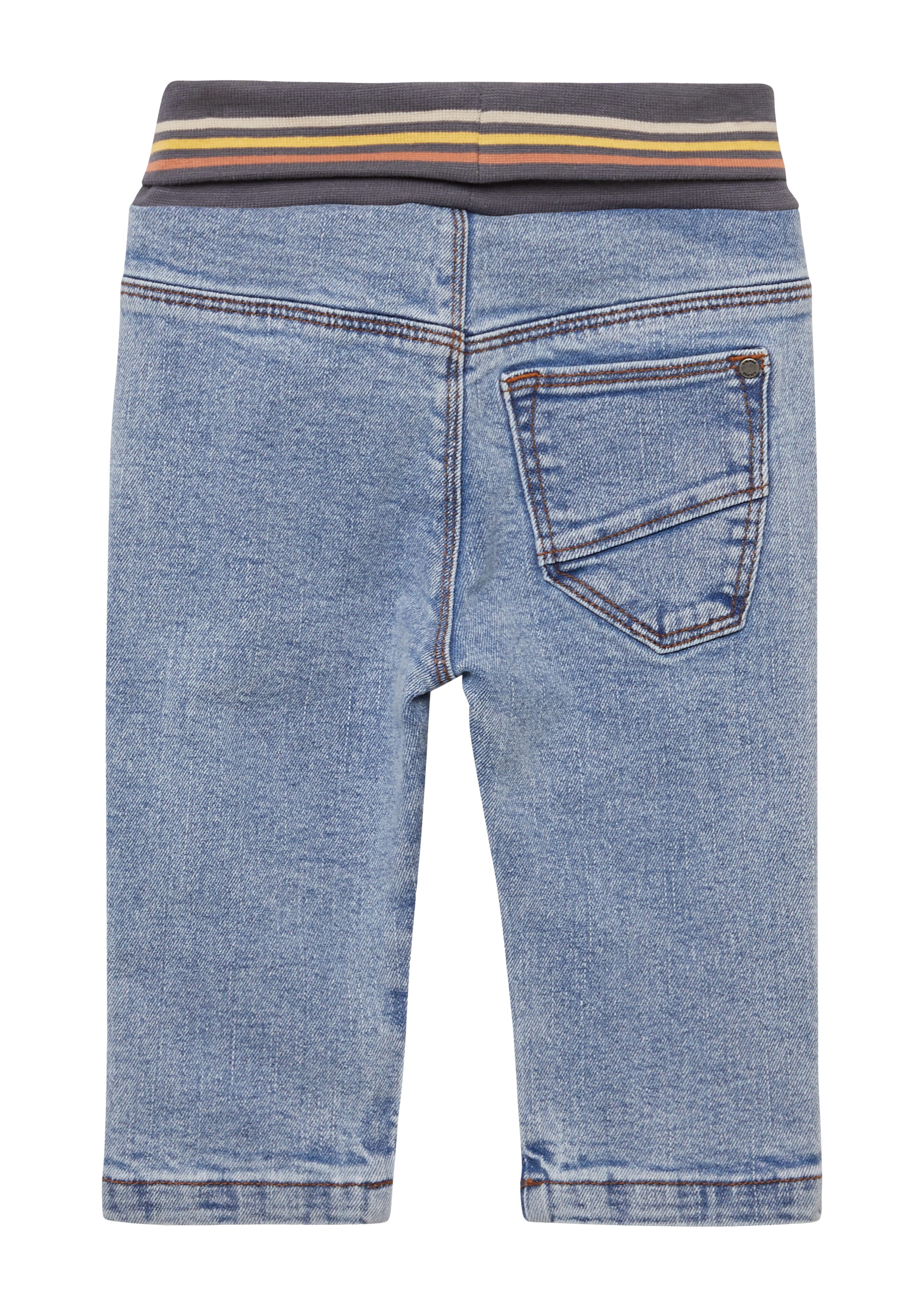 s.Oliver Shorts Jeans mit geringeltem Umschlagbund günstig online kaufen