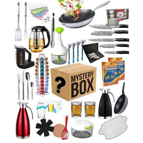 KESSMANN Wundertüte Geschenkbox Überraschungsbox Mystery Box mit 10 Artikeln Wert 120€, Restposten Sonderposten Neue Artikel Mix Geschenk