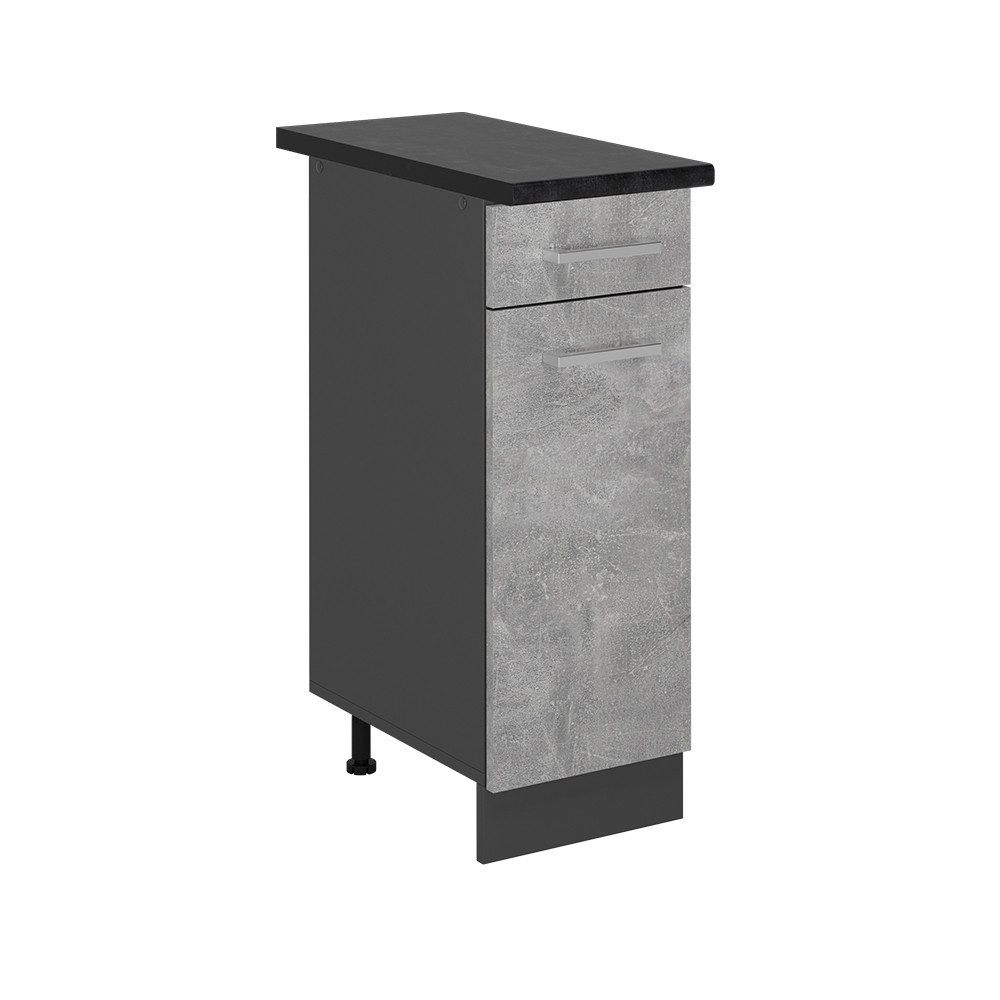Vicco Unterschrank R-Line, Beton/Anthrazit, 30 cm, günstig online kaufen