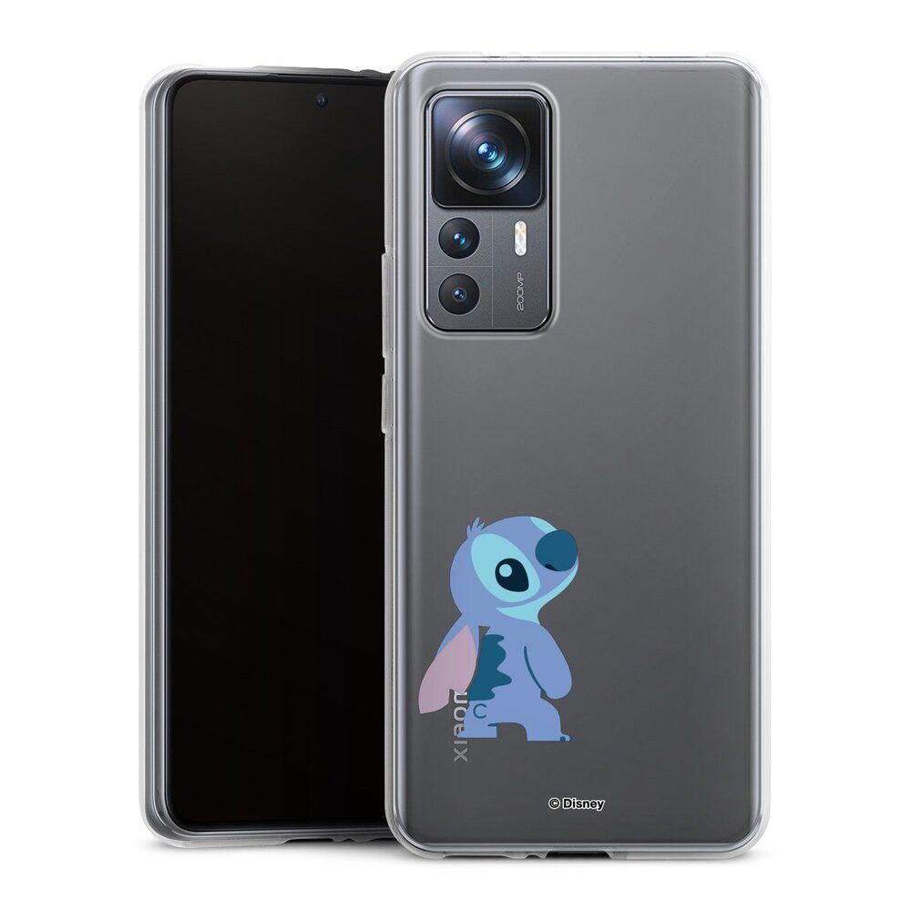 DeinDesign Handyhülle Lilo & Stitch Fanartikel Disney Stitch Smiling, Xiaomi 12T 5G Silikon Hülle Bumper Case Handy Schutzhülle