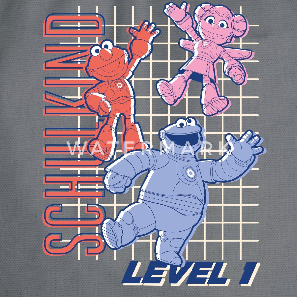 Spreadshirt Turnbeutel Mecha Builders Team Schulkind Level 1 Kinderhelden Turnbeutel (1-tlg)