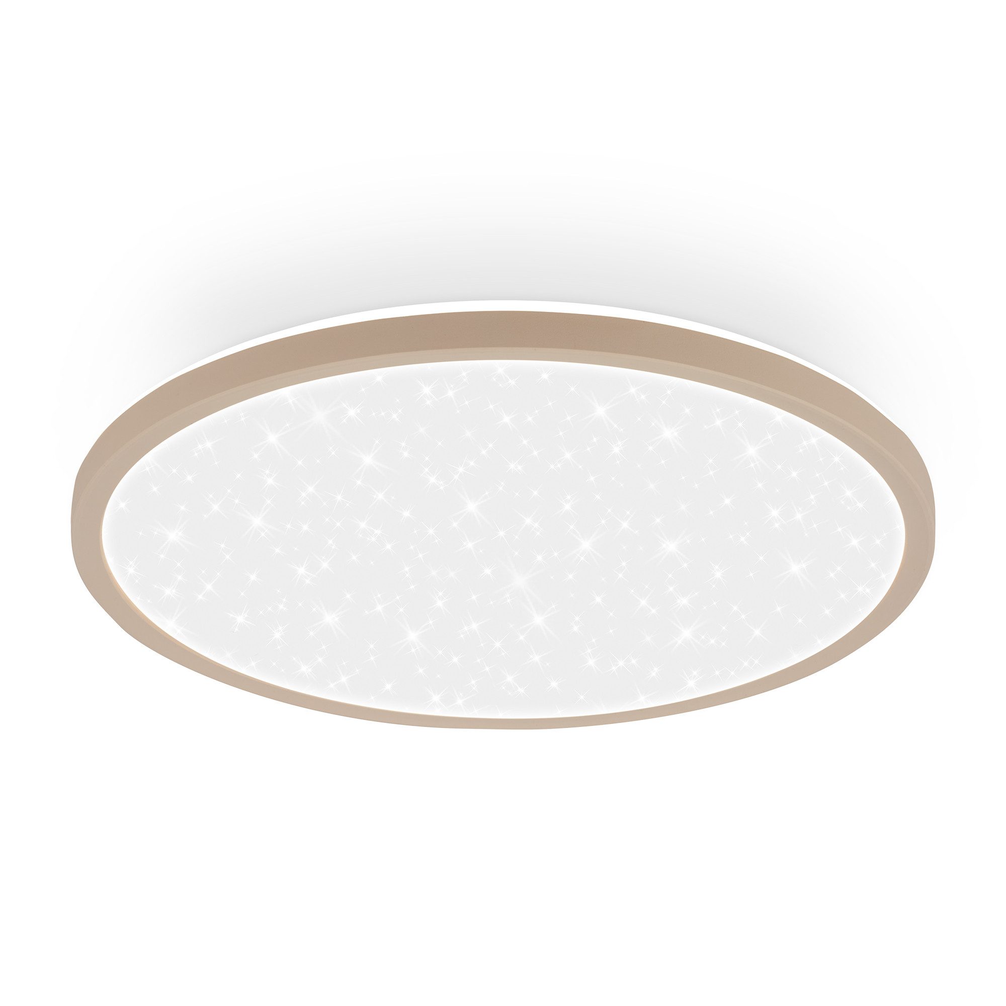 Briloner Leuchten LED Deckenleuchte LED Deckenlampe Sternenhimmel Indirektes Licht CCT/ON-OFF, Standard, LED fest integriert, 4000K, CCT-Lichtfarbe wählbar, 29,3x4 cm, Wohnzimmer, Schlafzimmer, Flur, Büro