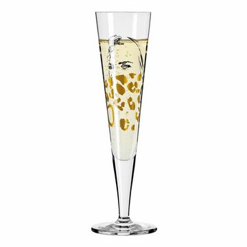 Ritzenhoff Champagnerglas Goldnacht Champagner 011, Kristallglas, Made in Germany