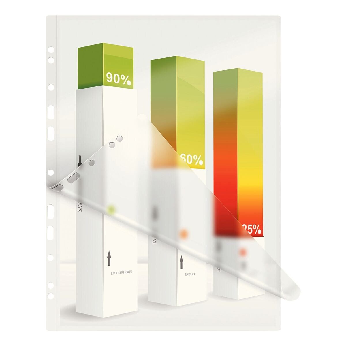 LEITZ Laminierfolie iLAM, A4, 80 µm, 100 St., A4, 80 mic, glänzend, abheftbar