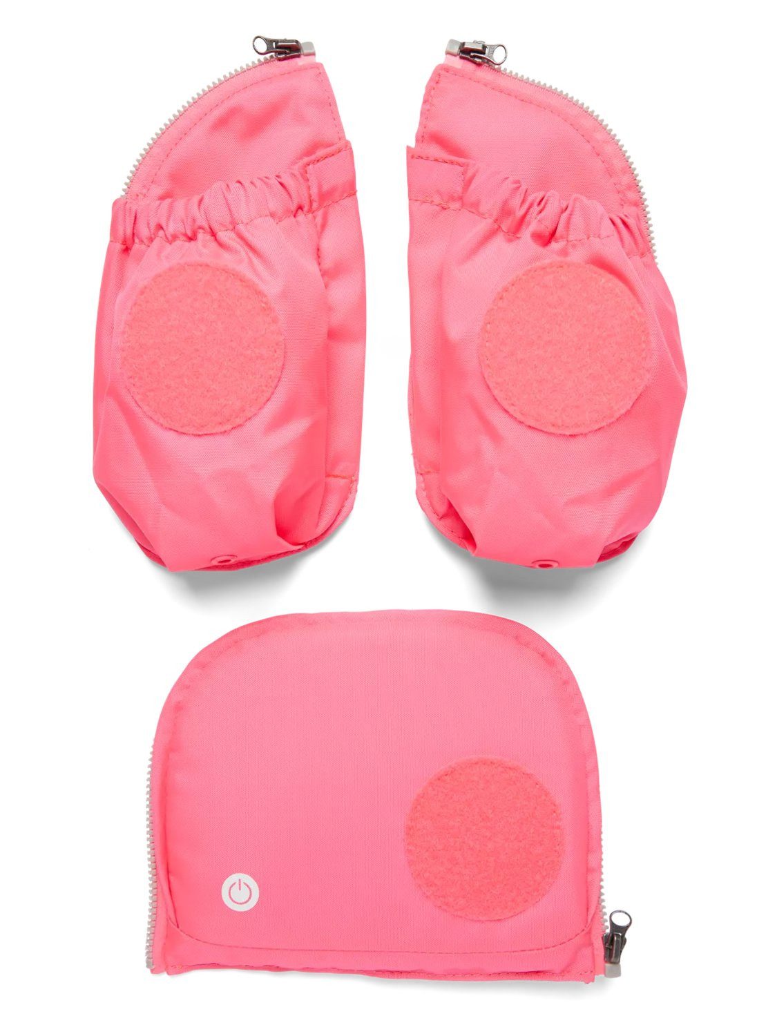 ergobag Schulranzen Fluo LED Seitentaschen Set, reflektierend