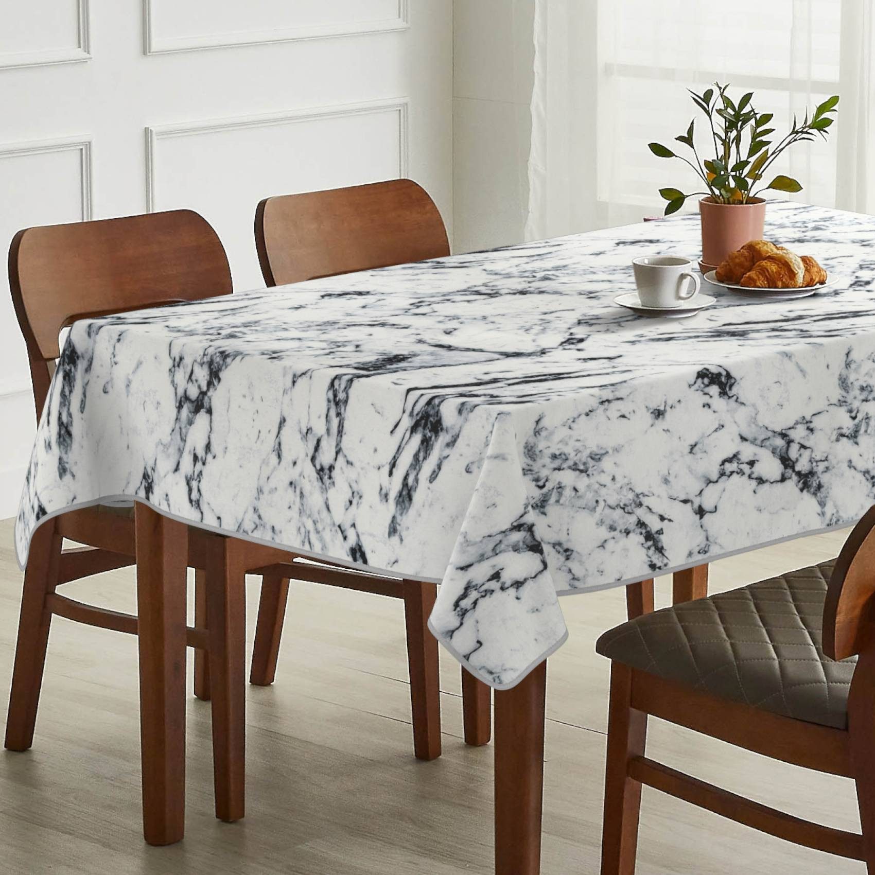 ANRO Tischdecke Stoff Digitalprint Tischtuch EasyClean günstig online kaufen