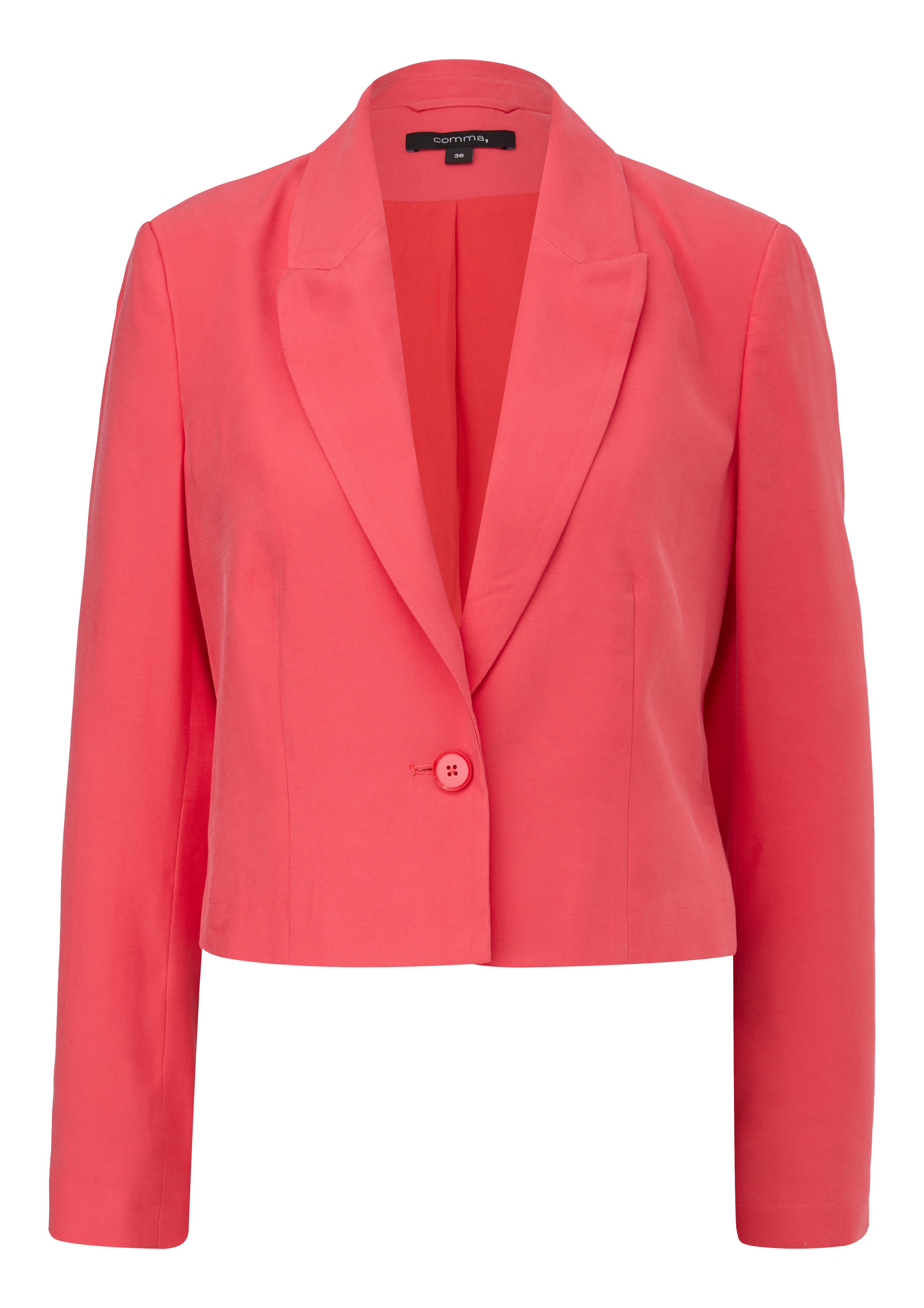 Comma Blusenblazer Kurzblazer mit Piquéstruktur