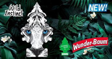 Kunstbaum 3er Duftbäumchen Wild Instinct Wunderbaum 3 Set Lufterfrischer, Wunder-Baum