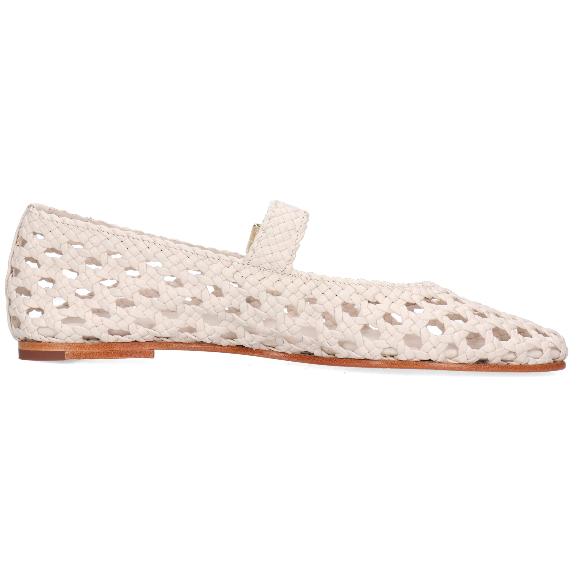 Melvin & Hamilton Bexley 2 Leder-Mary Jane Schuhe für Damen Ballerina Flache Absätze, Echtes Leder, Von Hand geflochten