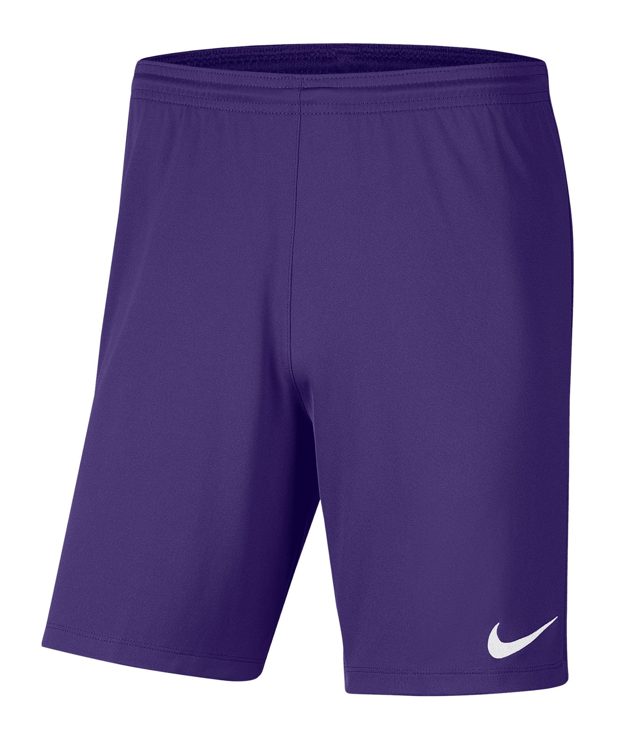 Nike Sporthose Park III Short lilaweiss | Turnhosen