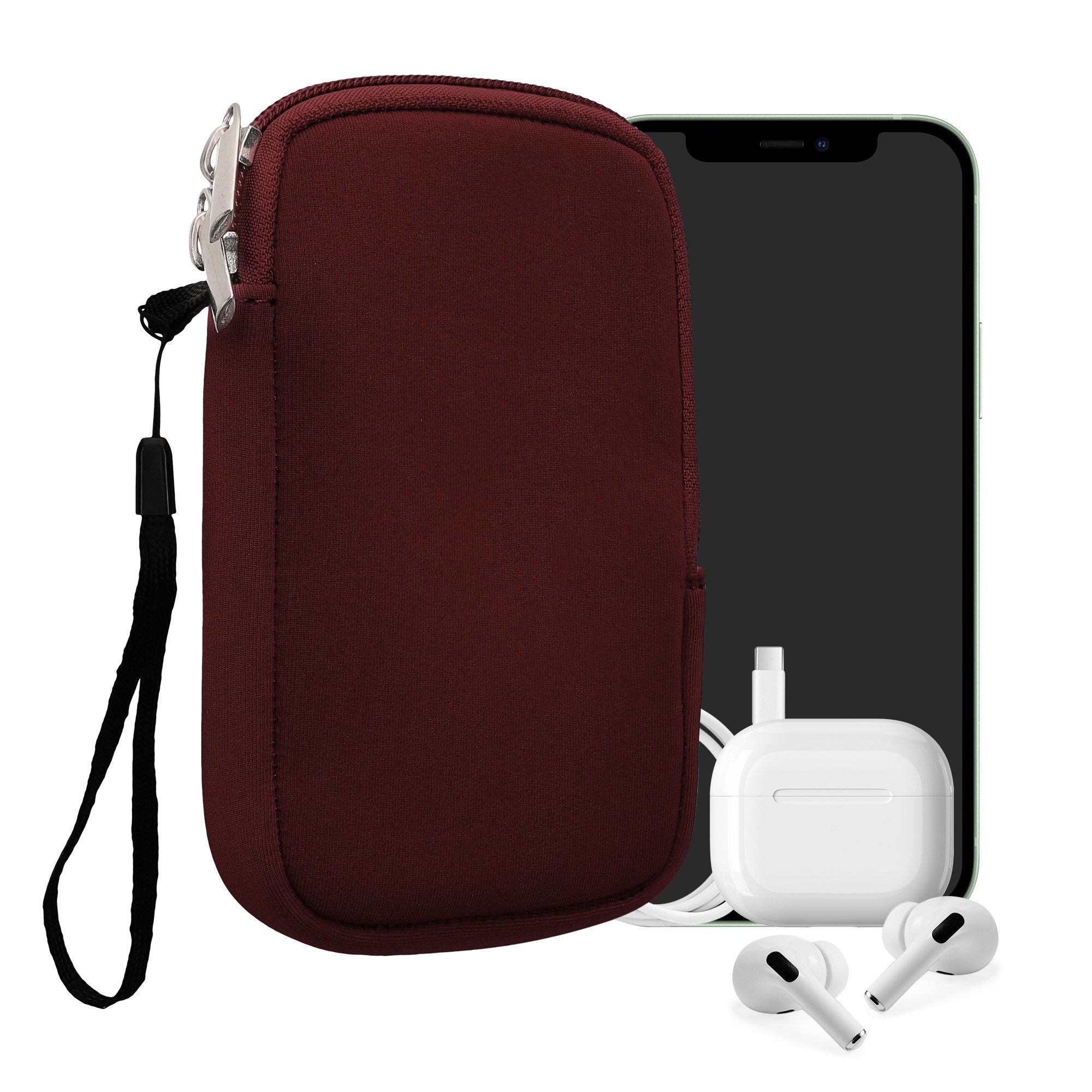 kwmobile Handytasche Handytasche für Smartphones M - 5,5" (1-tlg), Neopren Handy Hülle - Handy Tasche Sleeve Pouch