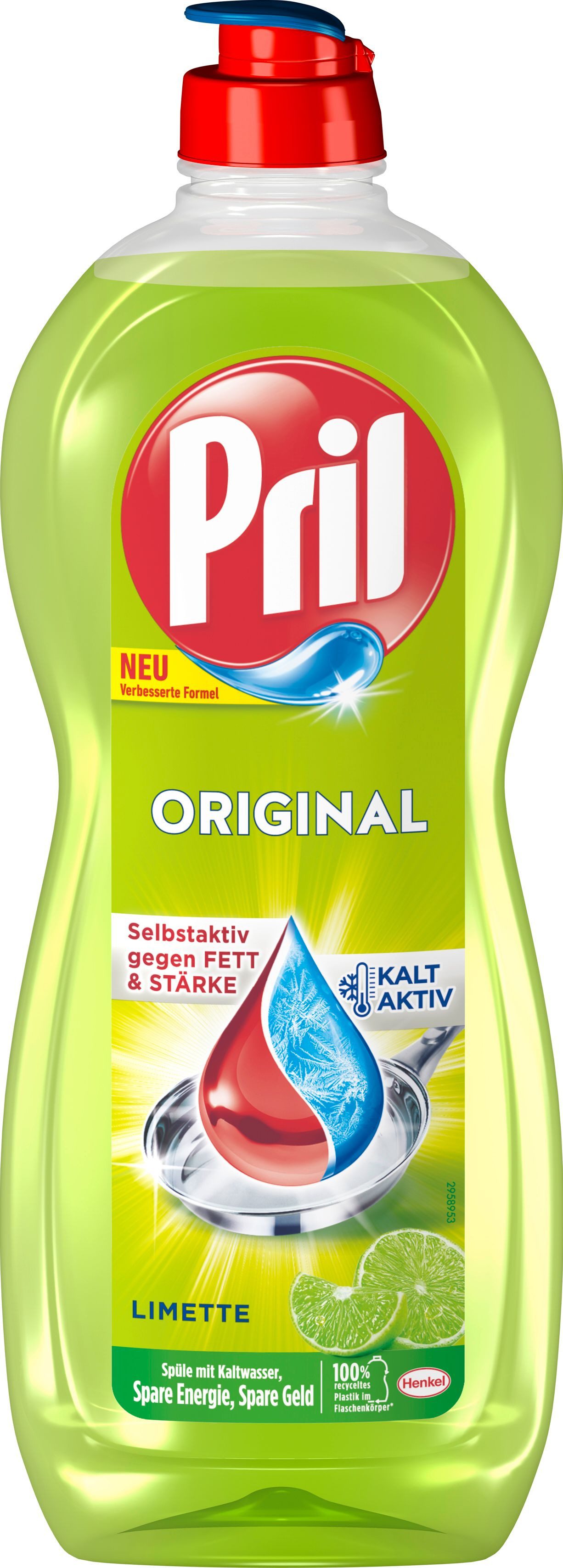 PRIL Original Limette & Zitrone 4 x 675ml Geschirrspülmittel (Spar-Pack, [4-St. 2x Limette & 2x Zitrone)