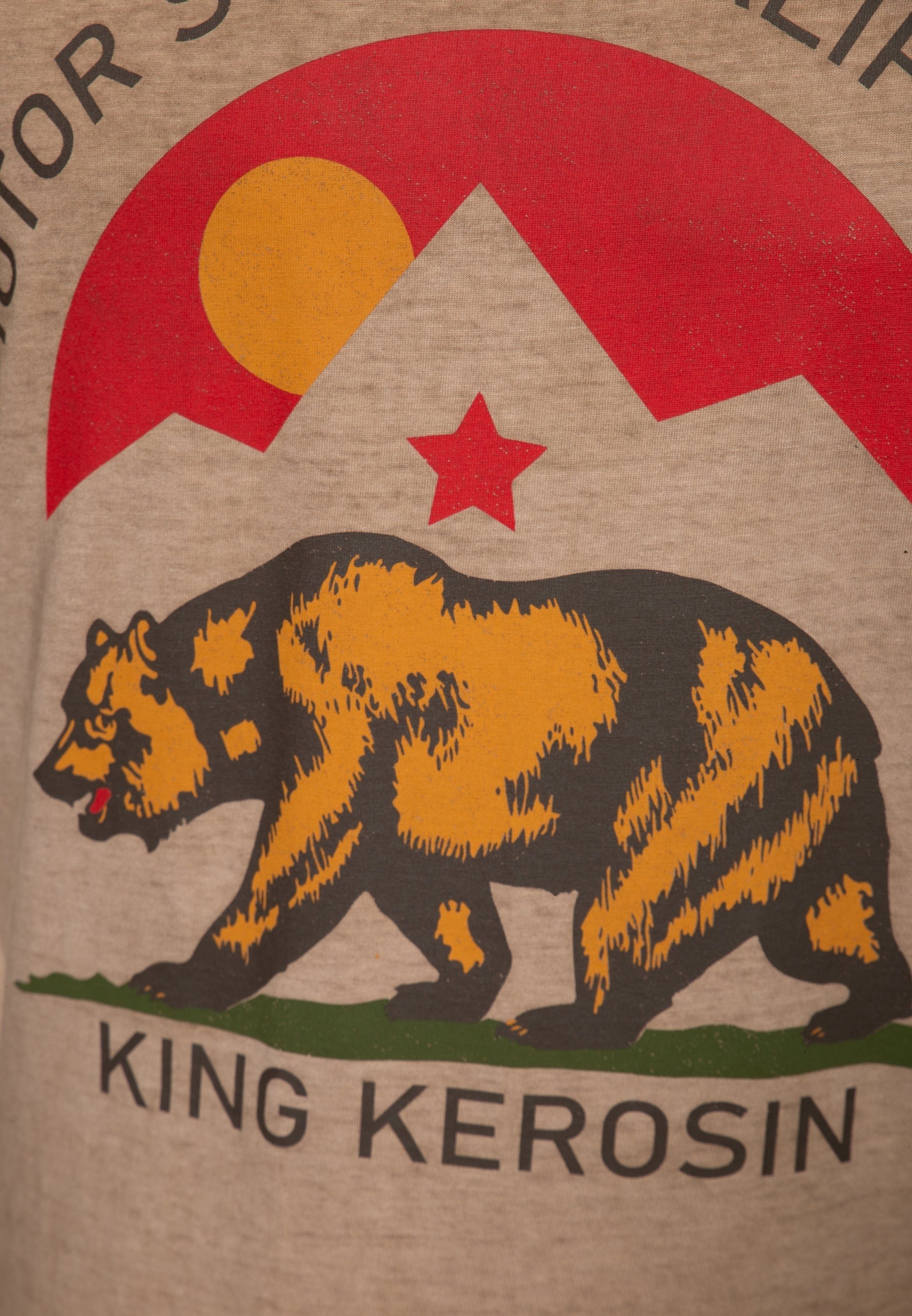 KingKerosin Motor T-Shirt Frontprint State CA mit