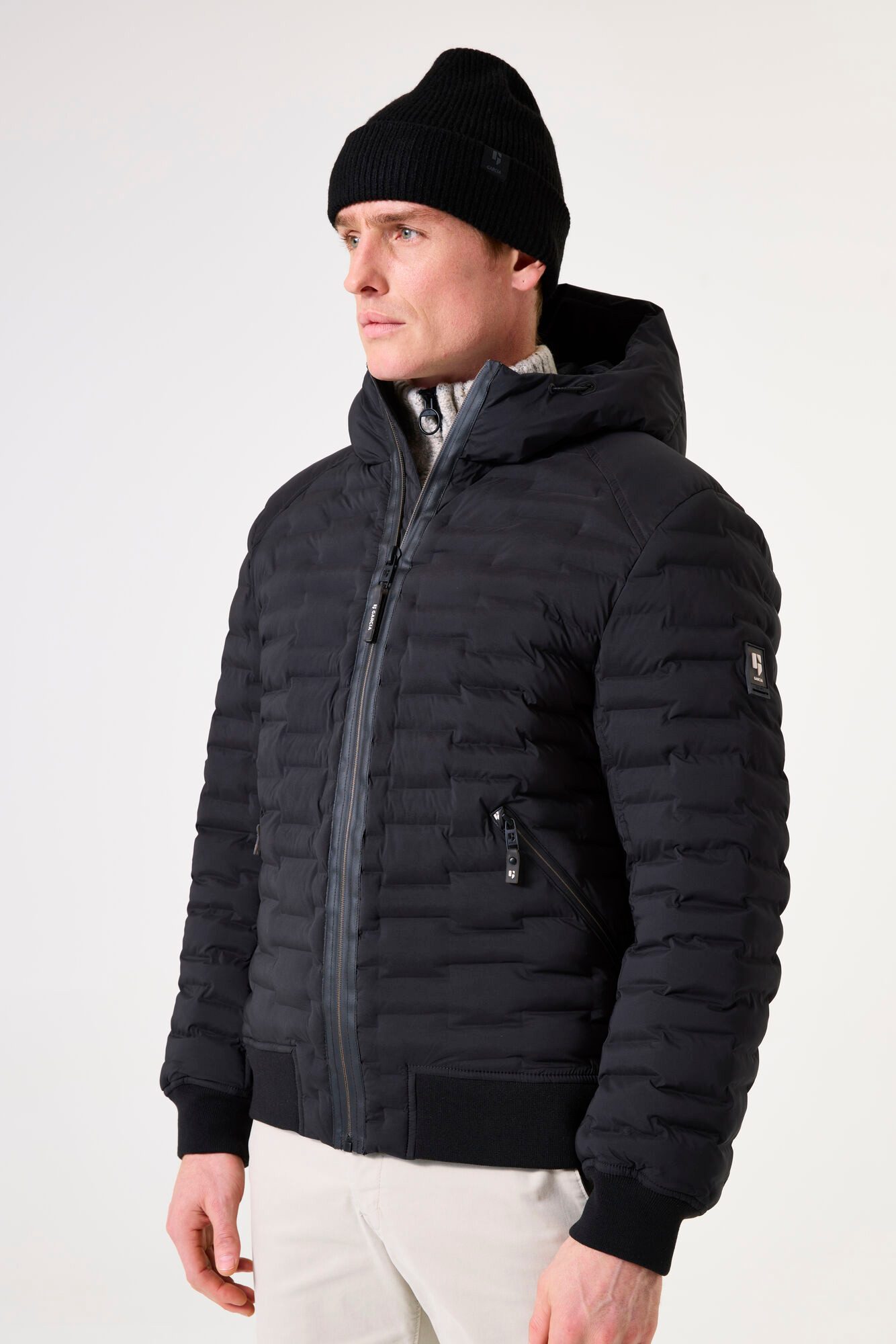 Garcia Winterjacke Garcia Herren Winterjacke Stepp - schwarz (1-St) günstig online kaufen