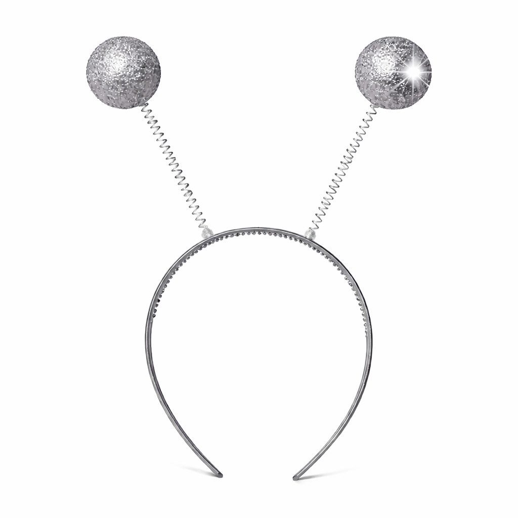 Kostümheld® Kostüm 1x Haarreif Schmetterling - Bommel - Fasching Karneval Kostüm, Wacklig