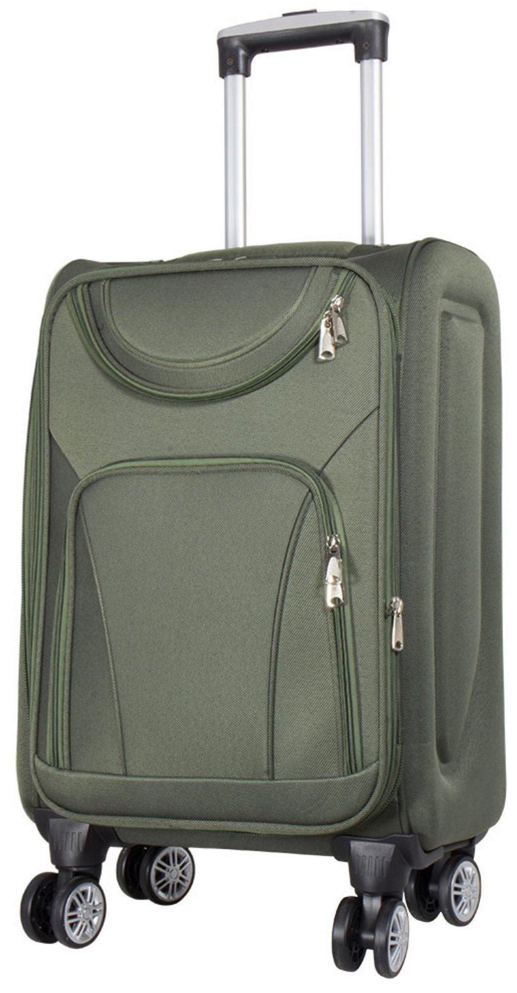 Dehnfalte 78, in - 68, 4 Rollen grün - MONOPOL® 4 - Koffer - Trolleyset Farben mit cm 55