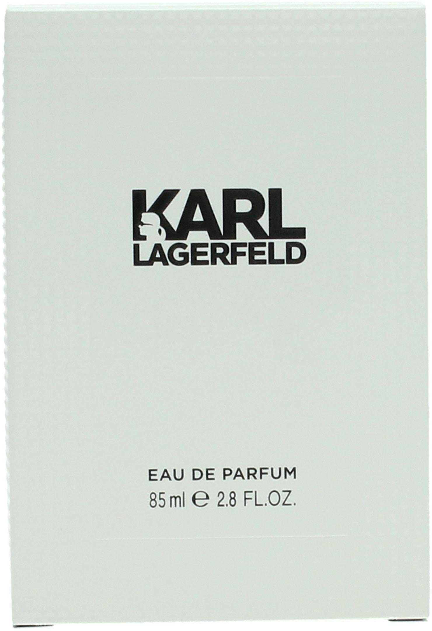 LAGERFELD Eau de Parfum Pour Femme, Blumig-fruchtiger Damenduft mit Pfirsich, Magnolie und Moschus.