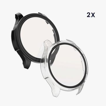 kwmobile Smartwatch-Hülle 2x Hülle für Huami Amazfit Balance A2286, Fullbody Fitnesstracker Glas Cover Case Schutzhülle Set