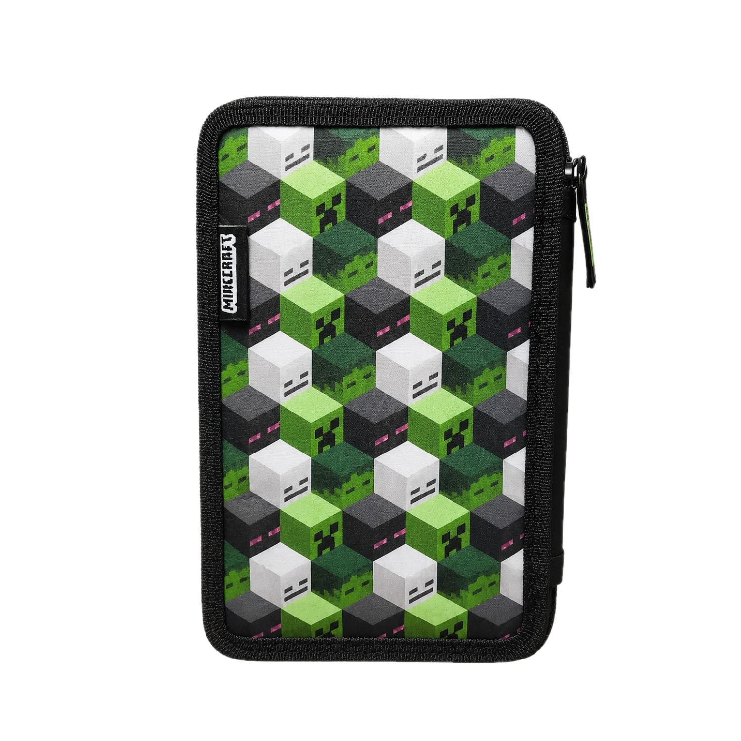Familando Federmäppchen Minecraft Doppeldecker / große Federmappe befüllt, (4-tlg., plus Schlamper-Rolle, Turnbeutel und Geldbeutel), passend zum Schulranzen