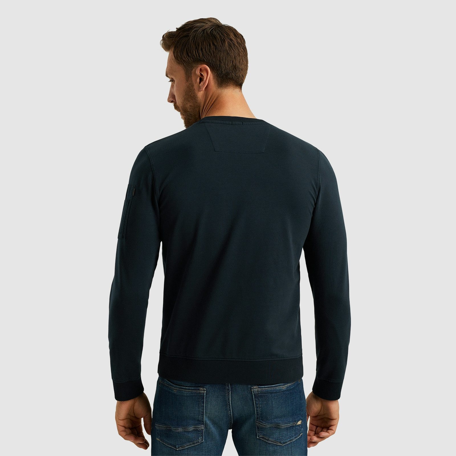 PME LEGEND Sweatshirt Airstrip sweat mit Logo Stickerei