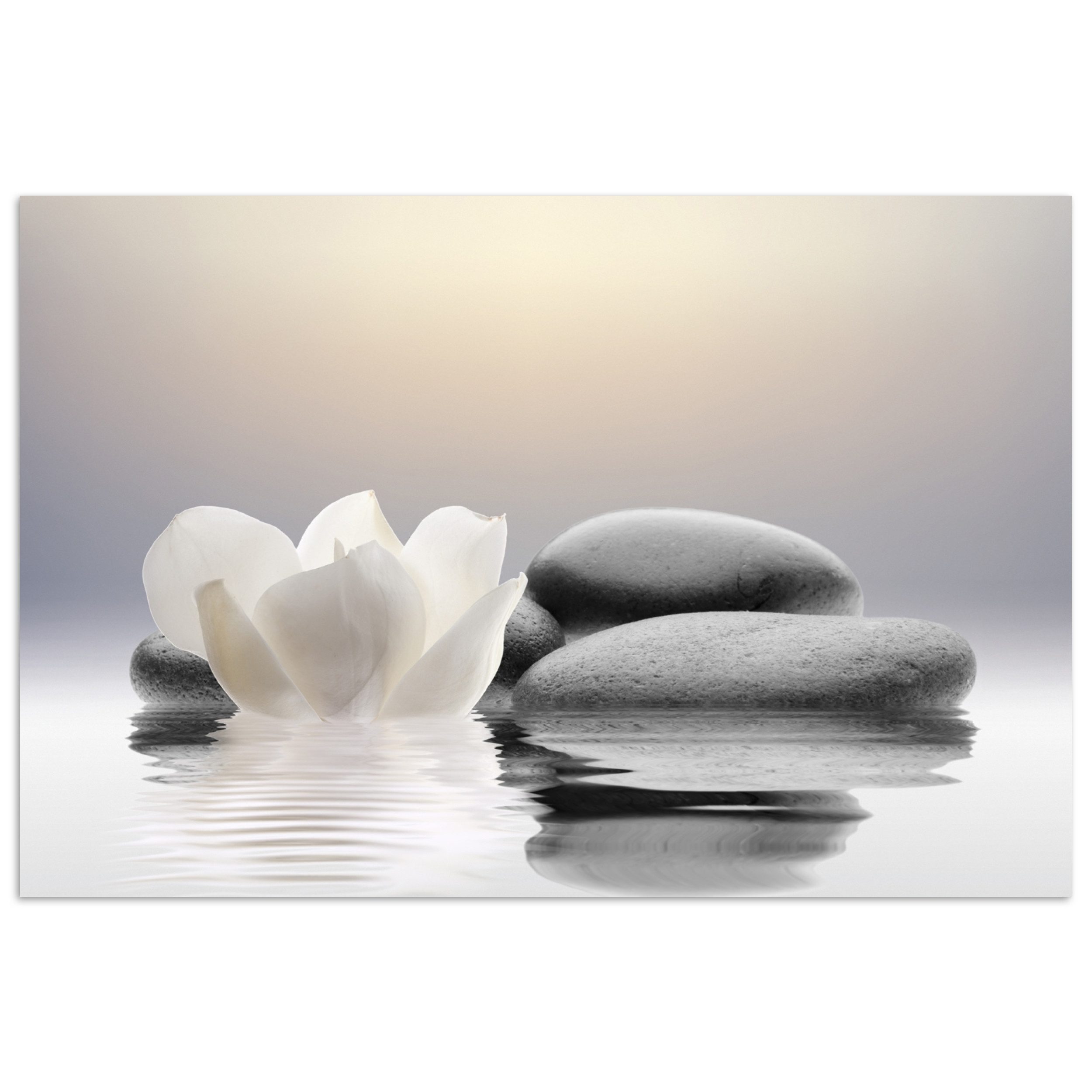 MuchoWow Poster Steine - Lotus - günstig online kaufen