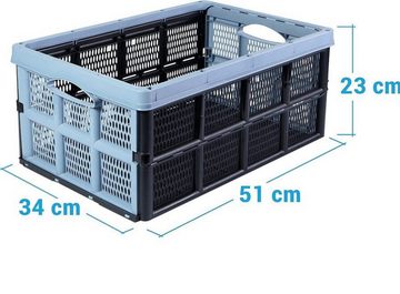 EBUY Aufbewahrungsbox Set mit 3 faltbaren Einkaufsboxen, 32 Liter (3 St)
