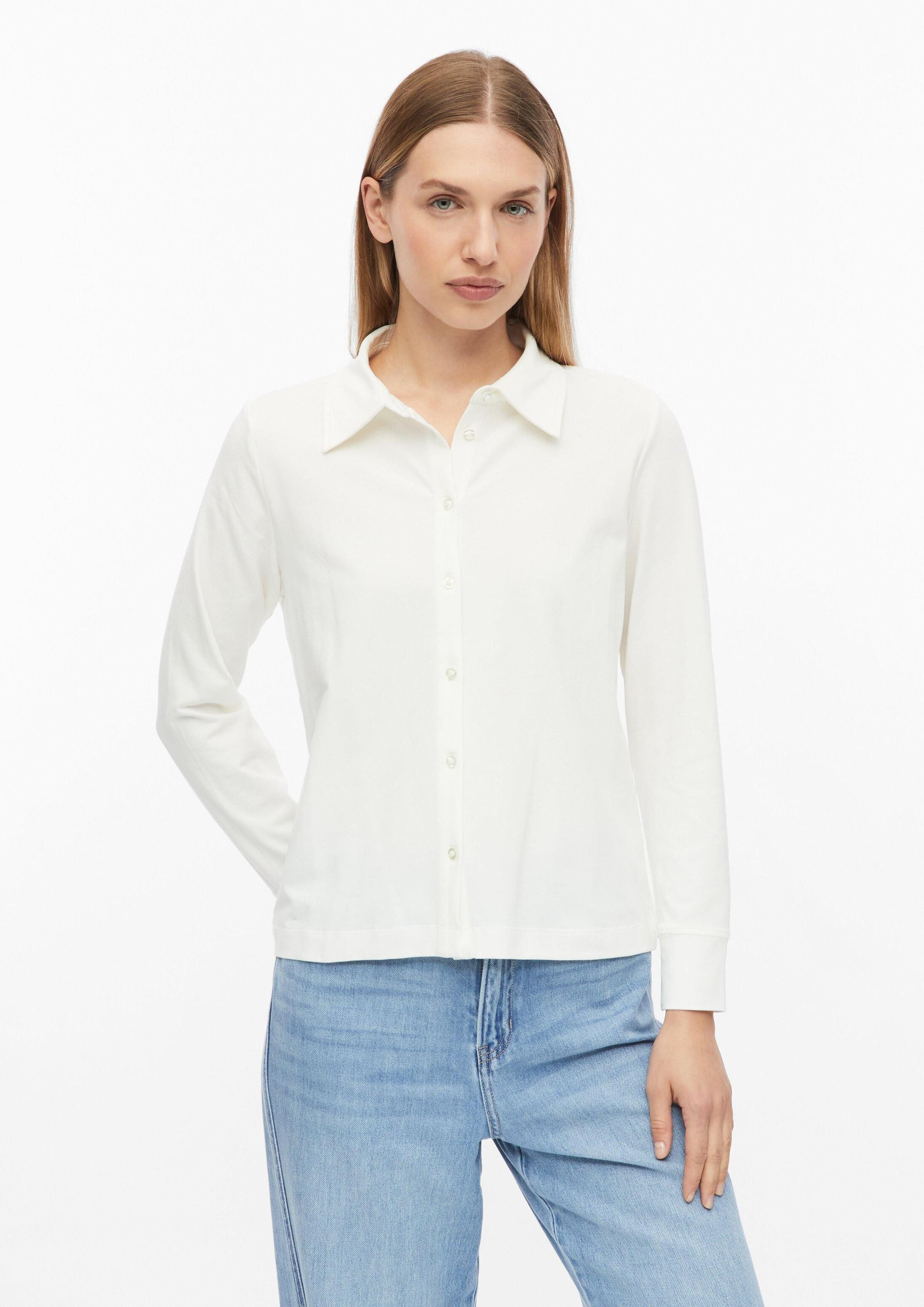 s.Oliver Langarmshirt T-Shirt Elastische Jerseybluse