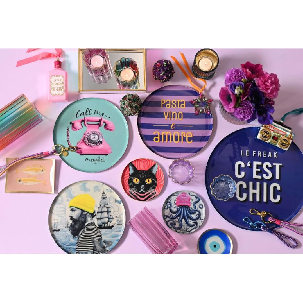 Giftcompany Dekoteller Glasteller Love Plates Klimbim (10x10cm)