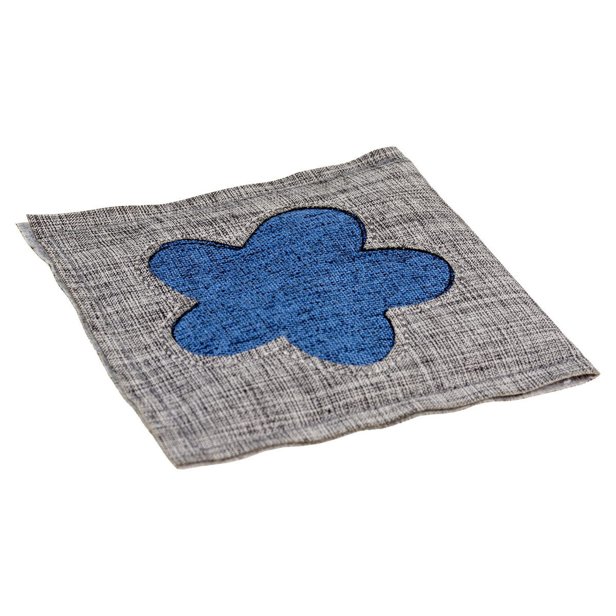 DUVO+ Tierkuscheltier Katzenspielzeug Eco Navy Quadrat & Katzenminze
