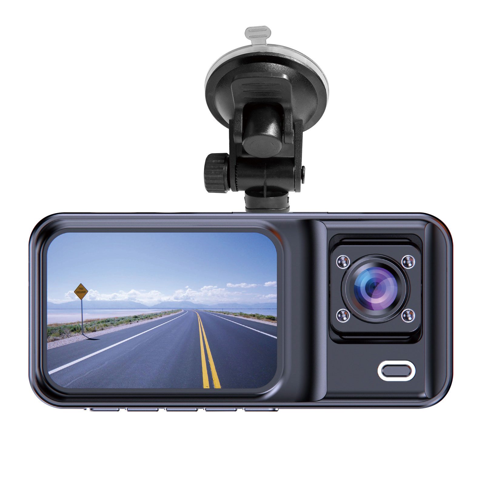 Denver CCT-2500 Dashcam (Dual-Kamera (Front & Innen), IR-Nacht, G-Sensor, Mikro & Lautsprecher)