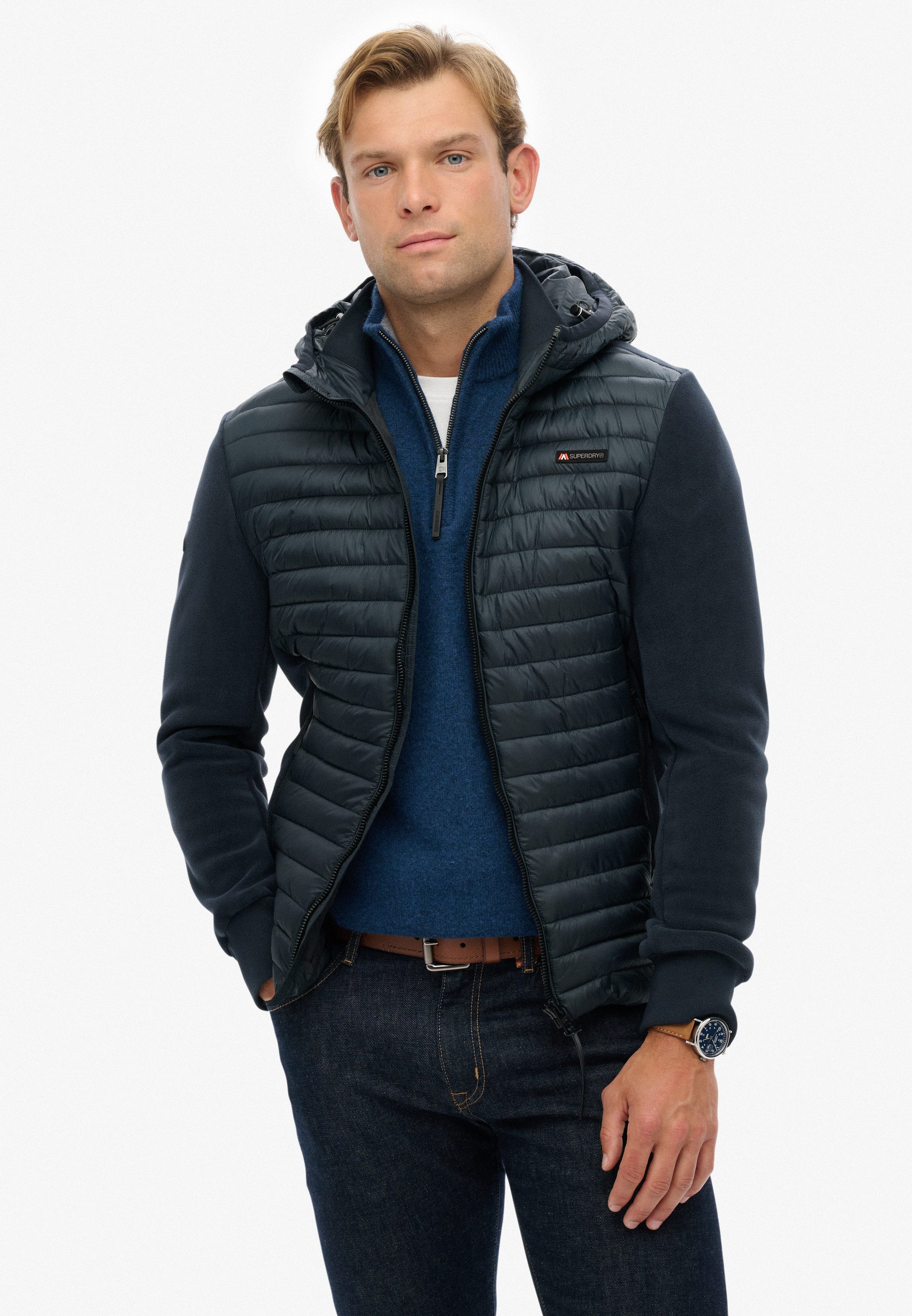 Superdry Steppjacke HOOD STORM FLEECE HYBRID günstig online kaufen