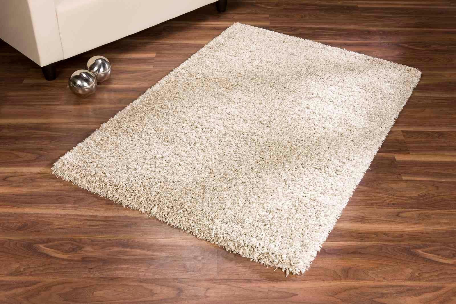 Langflor-Teppich Ragolle Twilight, TaraCarpet, rechteckig, Höhe: 6 mm, Shaggy Hochflorteppich weiß beige Wohnzimmer Schlafzimmer 065x130 weißnatur