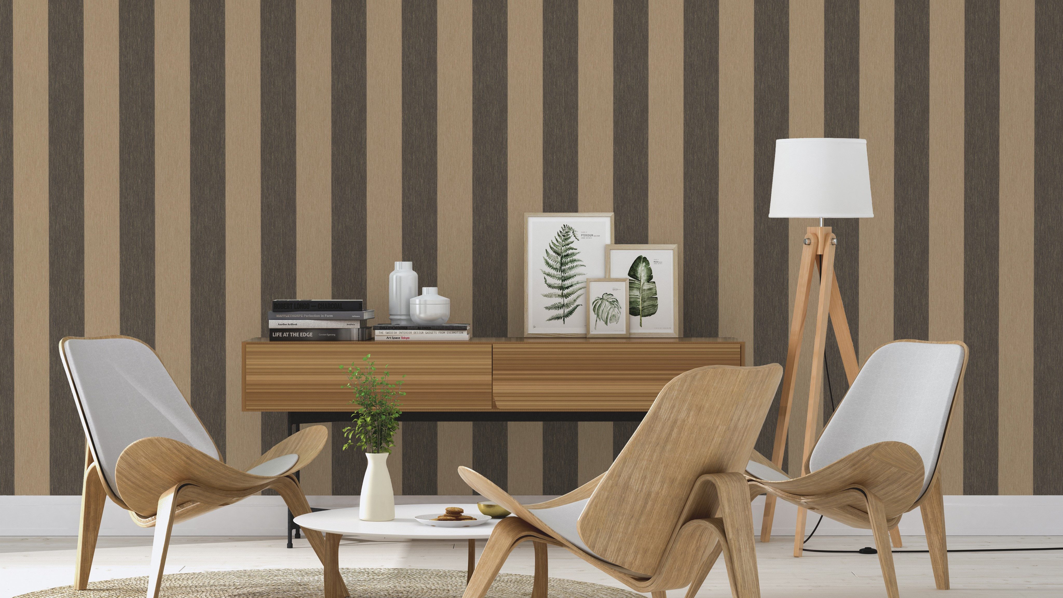 Rasch Vliestapete Vliestapete Perfecto VI 844030, strukturiert, Streifen, Blockstreifen