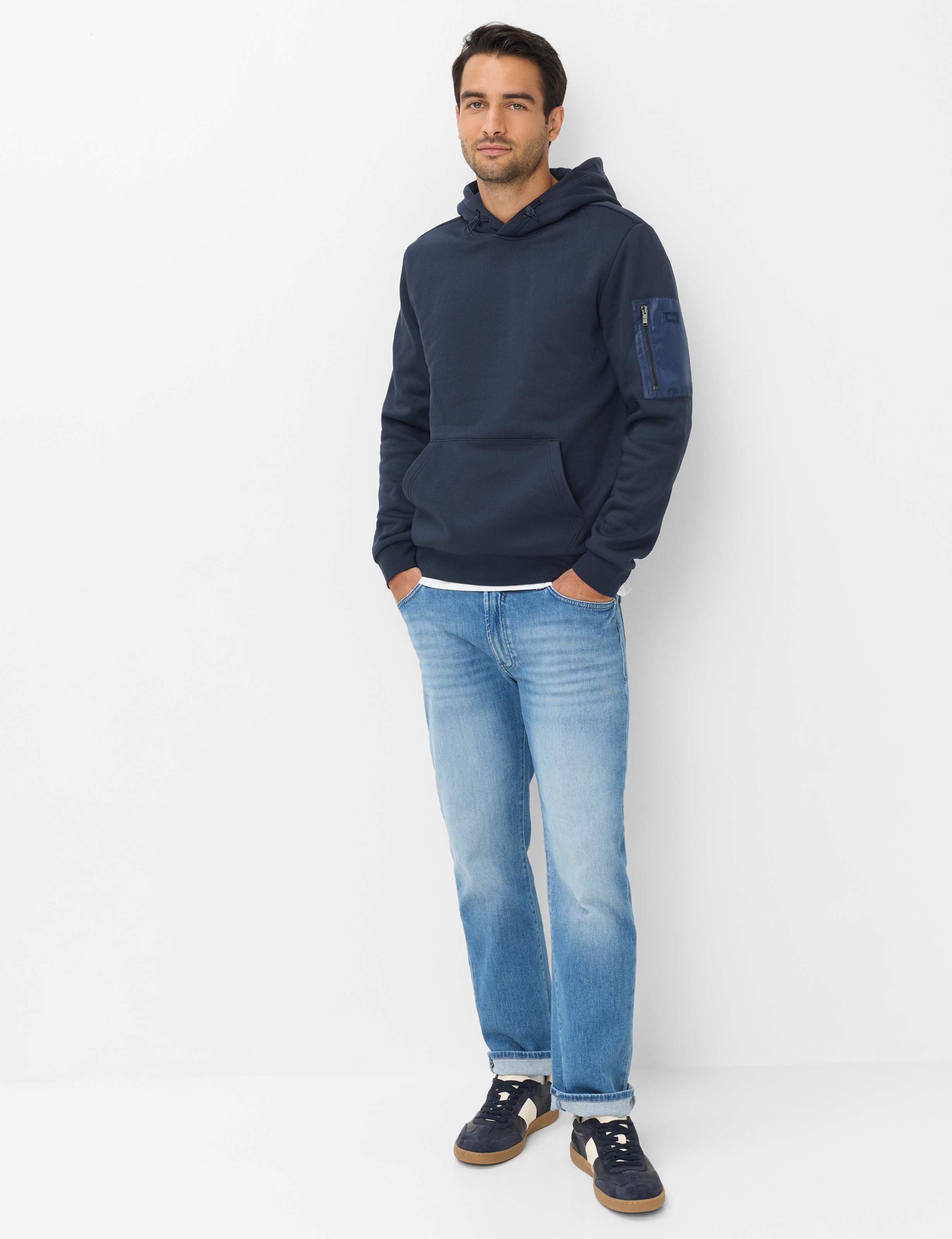 Brax Hoodie Style SULLIVAN Sweat: Hoodie im Baumwollmix – Bild 2 von 5