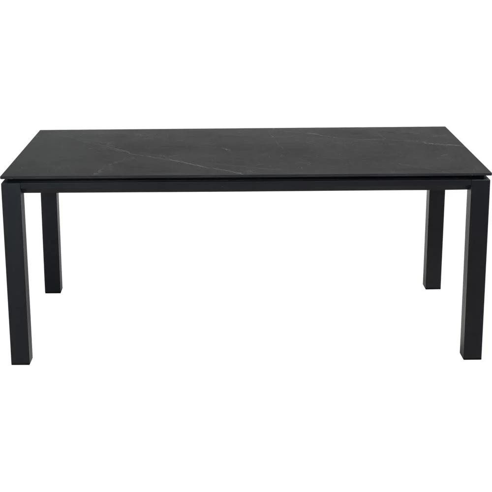 Natur24 Gartentisch Monaco Tisch Aluminium Grau Anthrazit 180 x 90 x 74 cm
