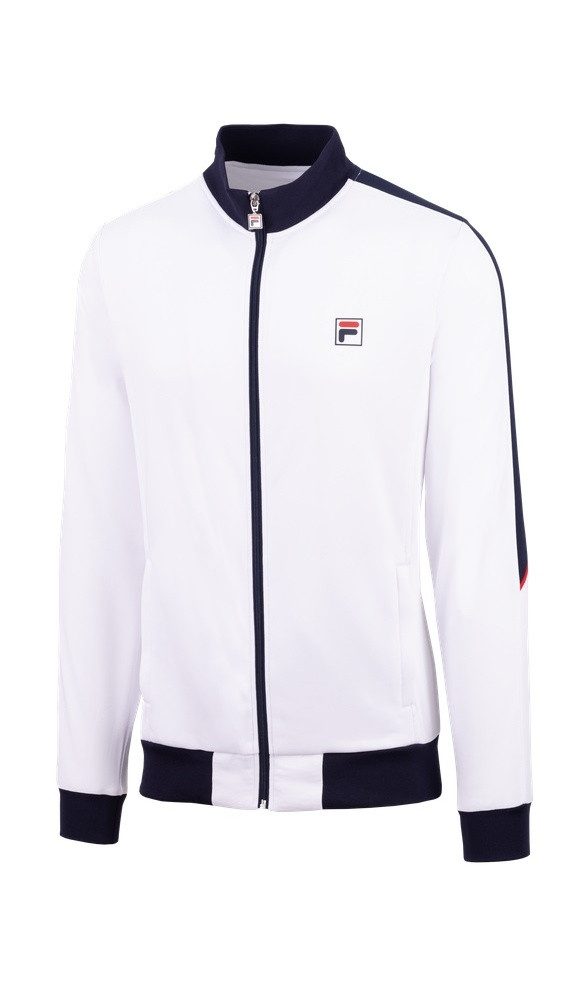 Fila Tennisjacke Manuel (Stehkragen, 100% Polyester) weiss/navy Herren günstig online kaufen