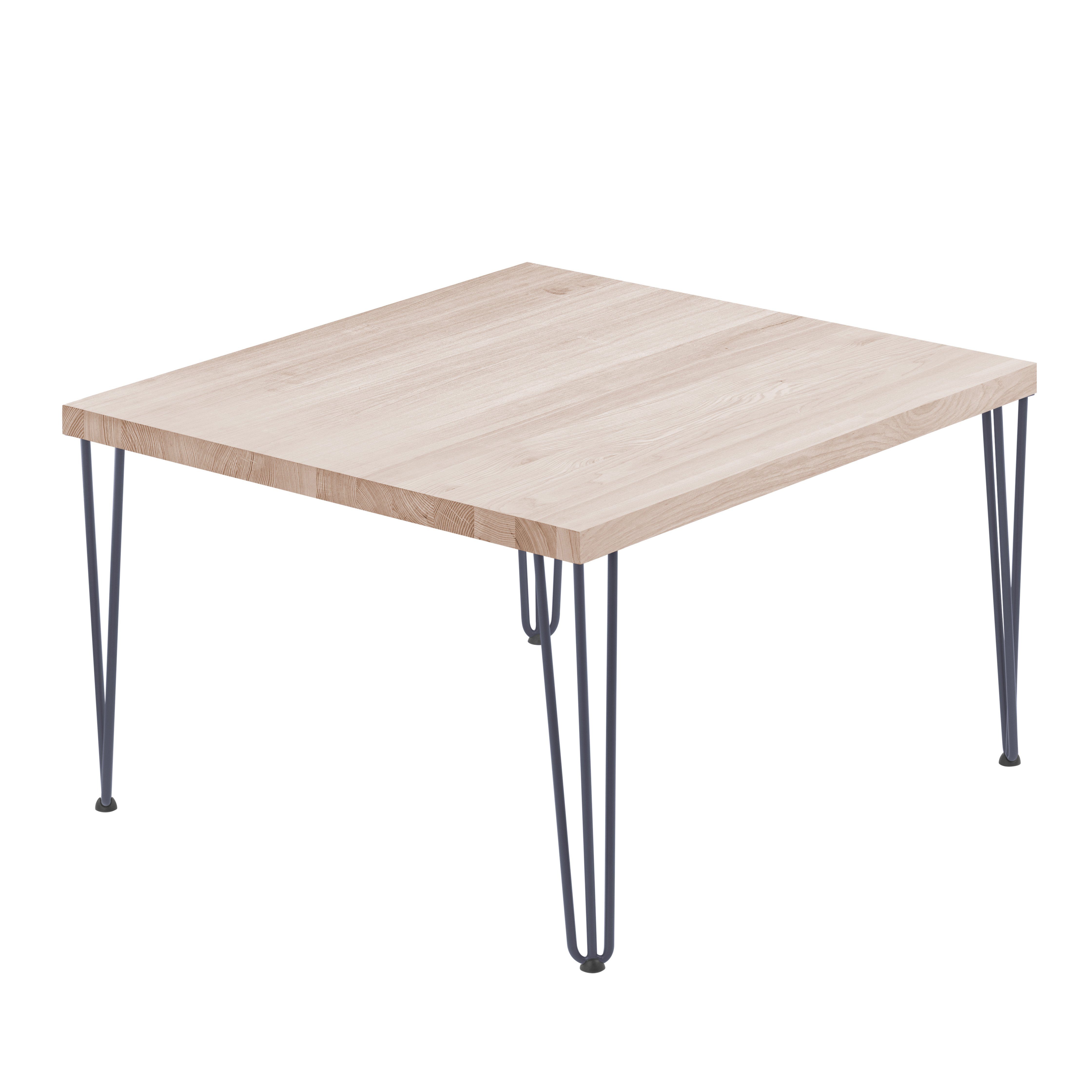 LAMO Manufaktur Esstisch Creative Küchentisch Tischplatte Massivholz inkl. Metallgestell (1 Tisch), gerade Kante