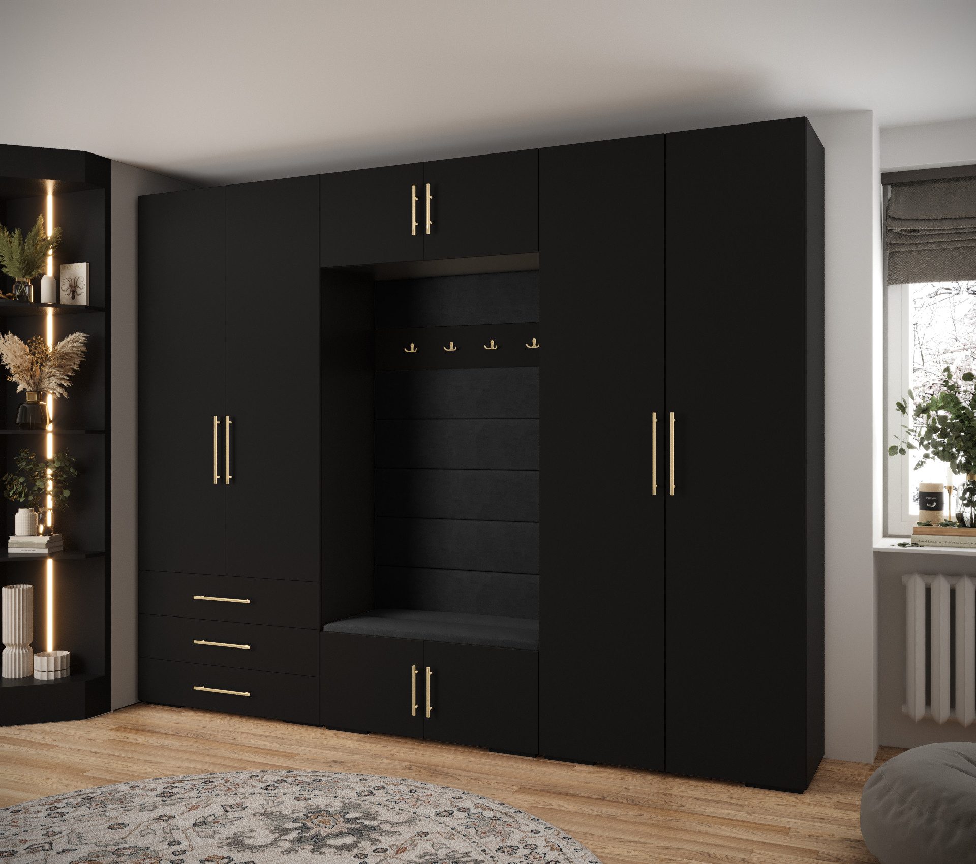 ABIKS MÖBEL Kompaktgarderobe INOVA 3 SATZ günstig online kaufen