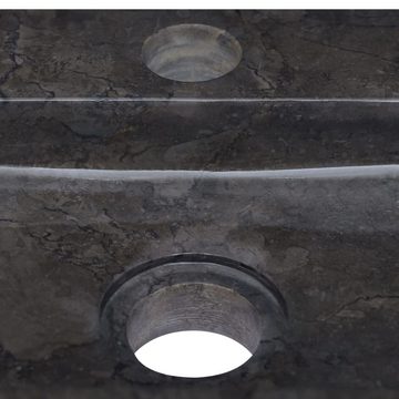 vidaXL Waschtisch Waschbecken Schwarz 38x24x6,5 cm Marmor