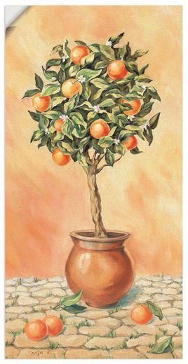 Artland Wandbild »Orangenbaum I«, Pflanzen (1 Stück), in vielen Größen & Produktarten - Alubild / Outdoorbild für den Außenbereich, Leinwandbild, Poster, Wandaufkleber / Wandtattoo auch für Badezimmer geeignet