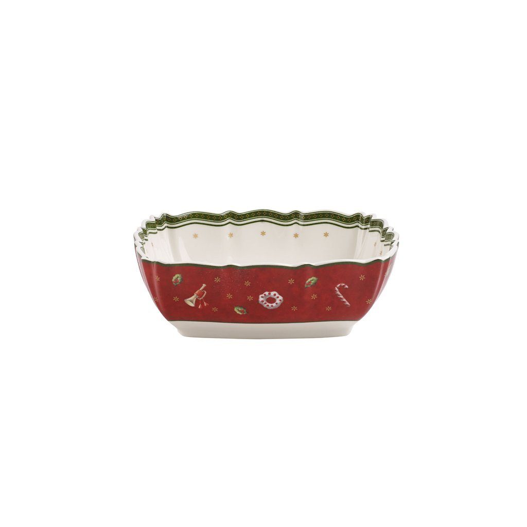 Villeroy & Boch Müslischale Toy's Delight eckige Servierschale 16 cm, Porzellan, (1-tlg)