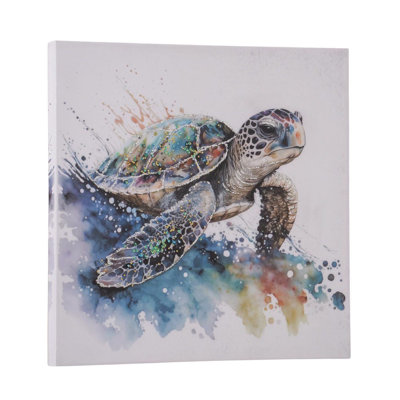 BOLTZE Ölbild Wandbild Schildkröte 60cm Kunstdruck günstig online kaufen