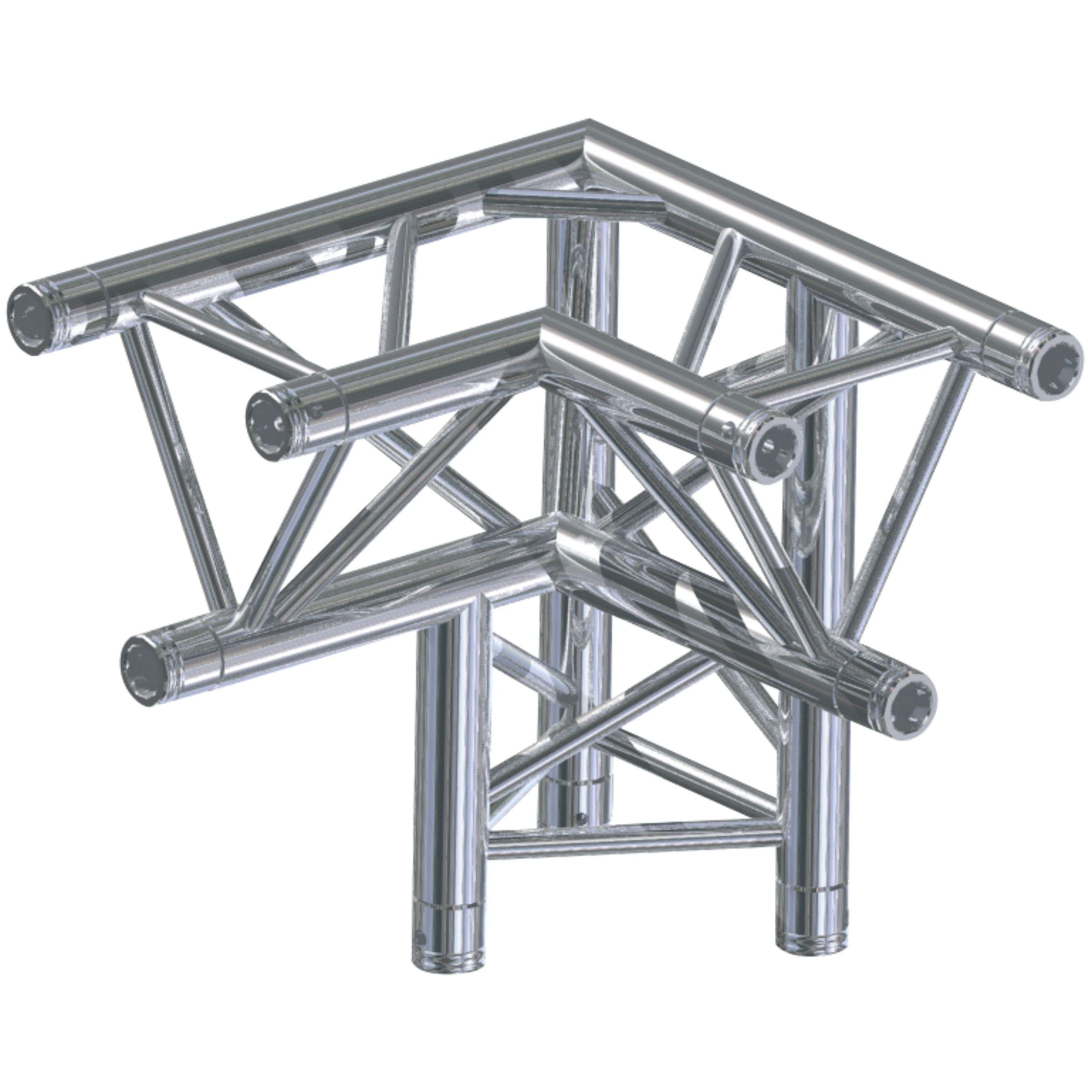 Global Truss Lampenstativ (F33, LD90 Ecke, C33 3-Punkt, 3-Weg links - Ecken Traverse)